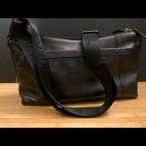 Tumi Leather Shoulder Crossbody Bag